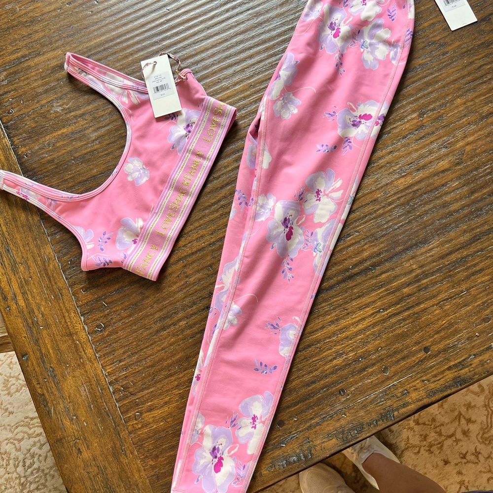 LoveShackFancy NWT legging/bra set
